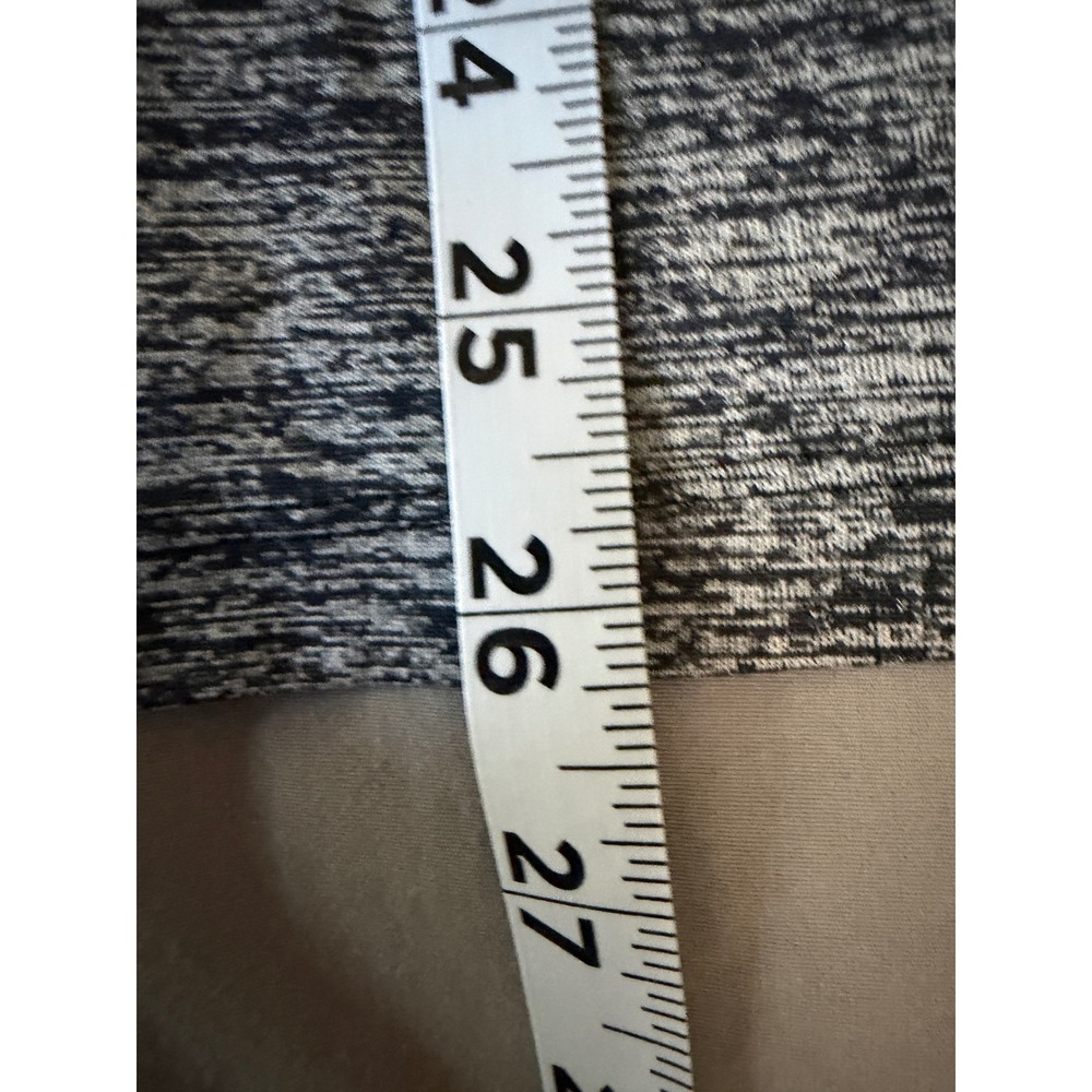 Under Armour Womens HeatGear Quarter Zip Pullover Space Dye Grey Black Large - Picture 5 of 7